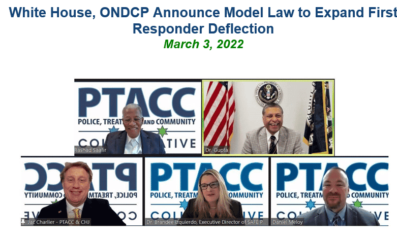 O2SL & QRT National’s Dan Meloy Featured at the White House Announcement State Model Law to Expand Programs that Deflect People with Addiction to Care